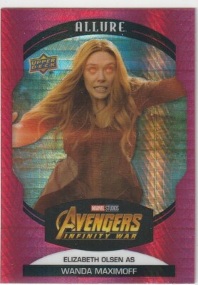 2022 MARVEL ALLURE RED PRISM ELIZABETH OLSEN WANDA MAXIMOFF AVENGERS Nr MINT