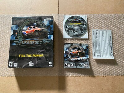 Leadfoot: Stadium Off-Road Racing (Big Box) (PC CD-ROM, 2001) - COMPLETE / CIB