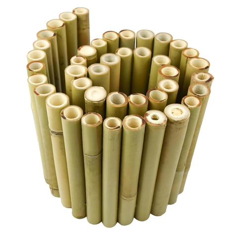 1m Garden Bamboo Edging Lawn Border Flowerbed Support Wooden Mini Fence Outdoor - Picture 15 of 24