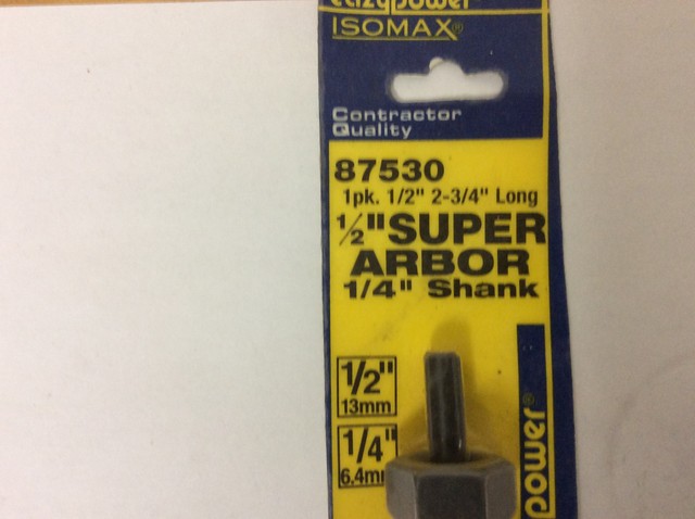 1pk 1 2 Super Arbor 1 4 Shank Part No 8753 By Eazypower Corporation 
