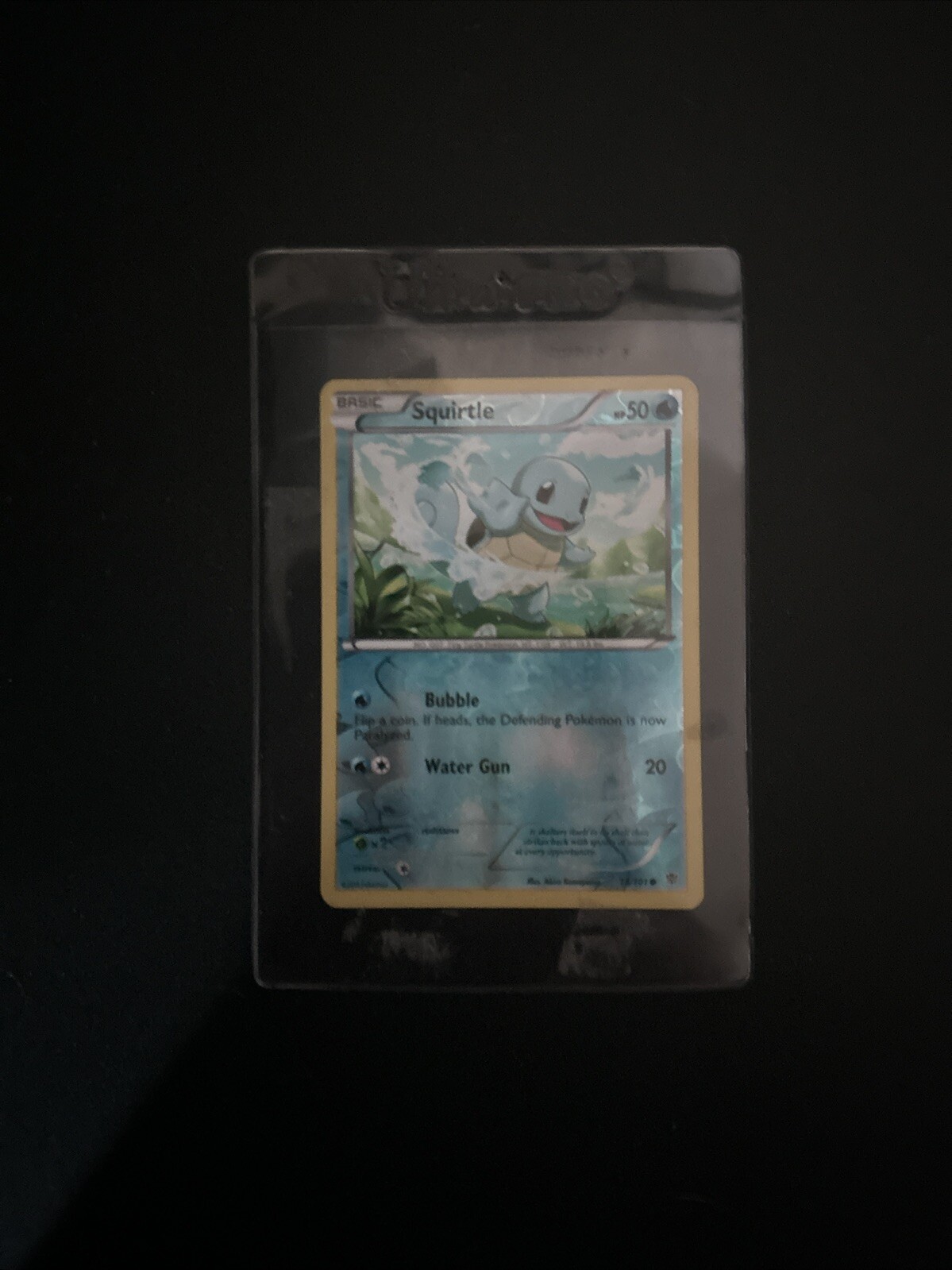 REVERSE HOLO Squirtle 14/101 PL - Plasma Blast Pokemon Card Akira Komayama Art