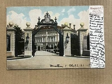 Postcard Newport RI Rhode Island The Breakers Vanderbilt Home Mansion 1906 UDB