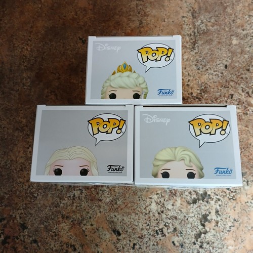 3 Funko POP! Frozen Elsa 1024 Disney 100 1319 Frozen II Elsa Epilog Kleid 731 - Bild 8 von 9