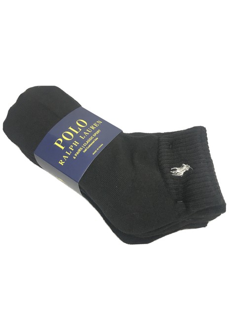 polo ralph lauren classic quarter socks 6 pairs