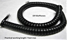 Charcoal Gray 12Ft Handset Cord for Nortel i2000-Series Phone i2002 i2004 Curly