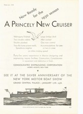 1930 CONSOLIDATED SHIP CORP CRUISER TRAVEL LAKE OCEAN MORRIS HEIGHTS WOOD 17157