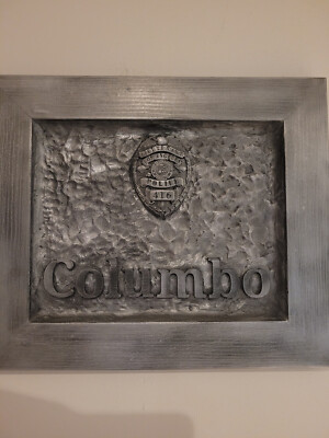 Columbo - Leutnant LAPD Kaltguss Bronze Plakette von Unity Gifts