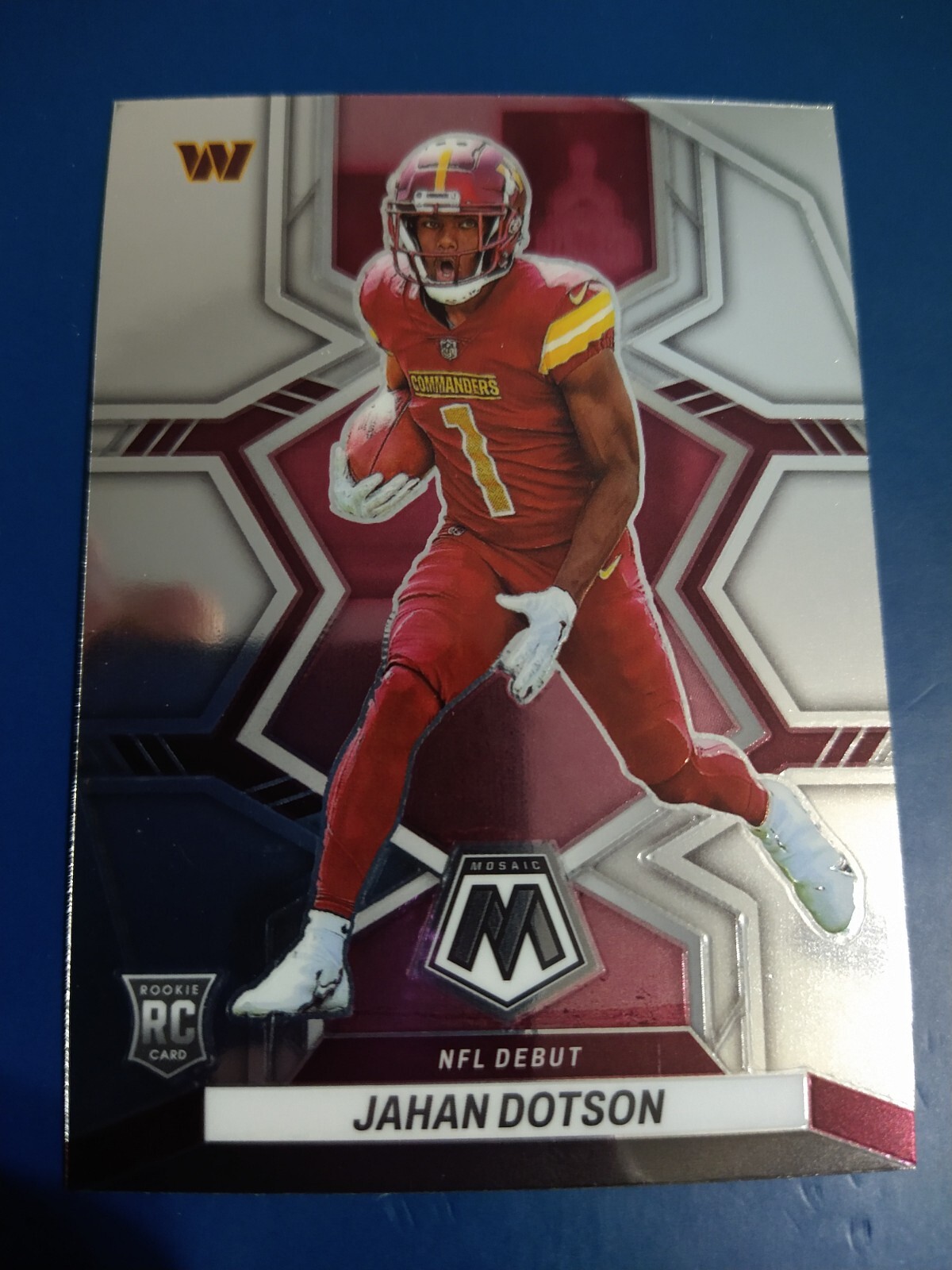 2022 Panini Mosaic #280 Jahan Dotson RC Rookie NFL Debut Washington Commanders