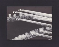 8X10" Matted Print Picture WW2 Plane Aircraft: Eighth Air Force B-17s