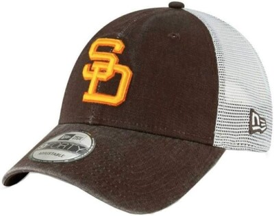 San Diego Padres New Era MLB 9FORTY 940 Adjustable Mesh Trucker Cap Ha - Foto 10