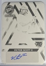 1/1🔥VICTOR SCOTT II #BA-VS1⚾️2024 Leaf Press Pass⚡️Black Print Plate⚡️Auto🔥