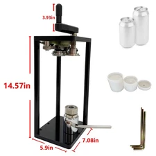 Hand Rotary Capping Machine Aluminum Can Sealing Capping Machine with 3 Molds