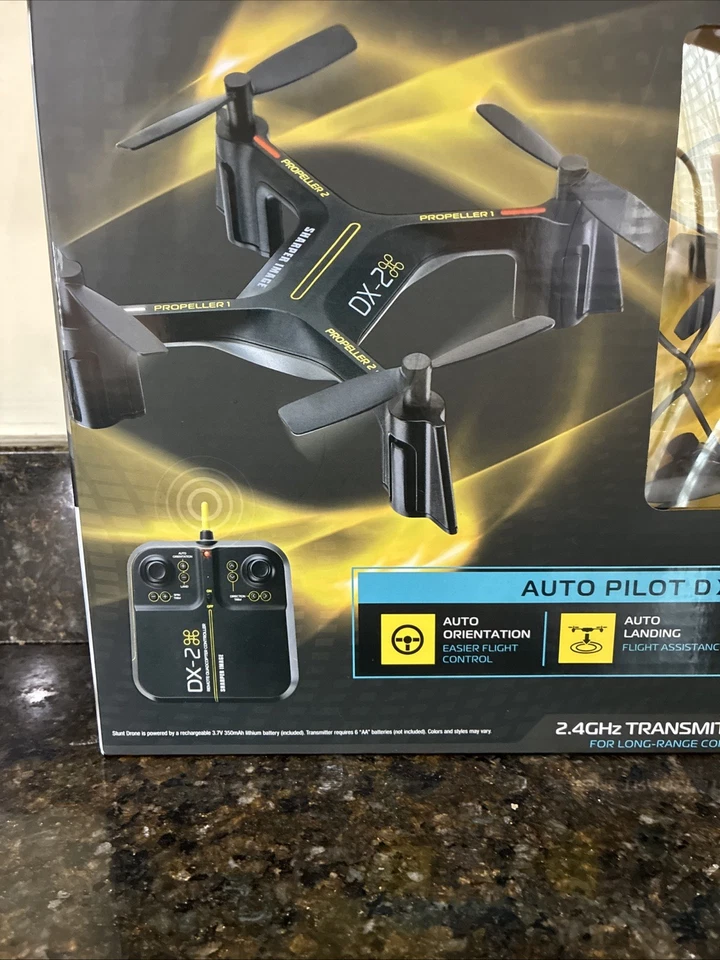 NUEVO Drone de acrobacias Sharper Image DX-2 recargable 2,4 Ghz - sellado en caja Foto 4 de 4