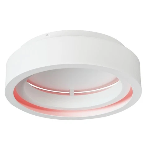 ET2 E35100 iCorona 18"W LED Flush Mount Drum Smart Ceiling - White - Picture 1 of 7