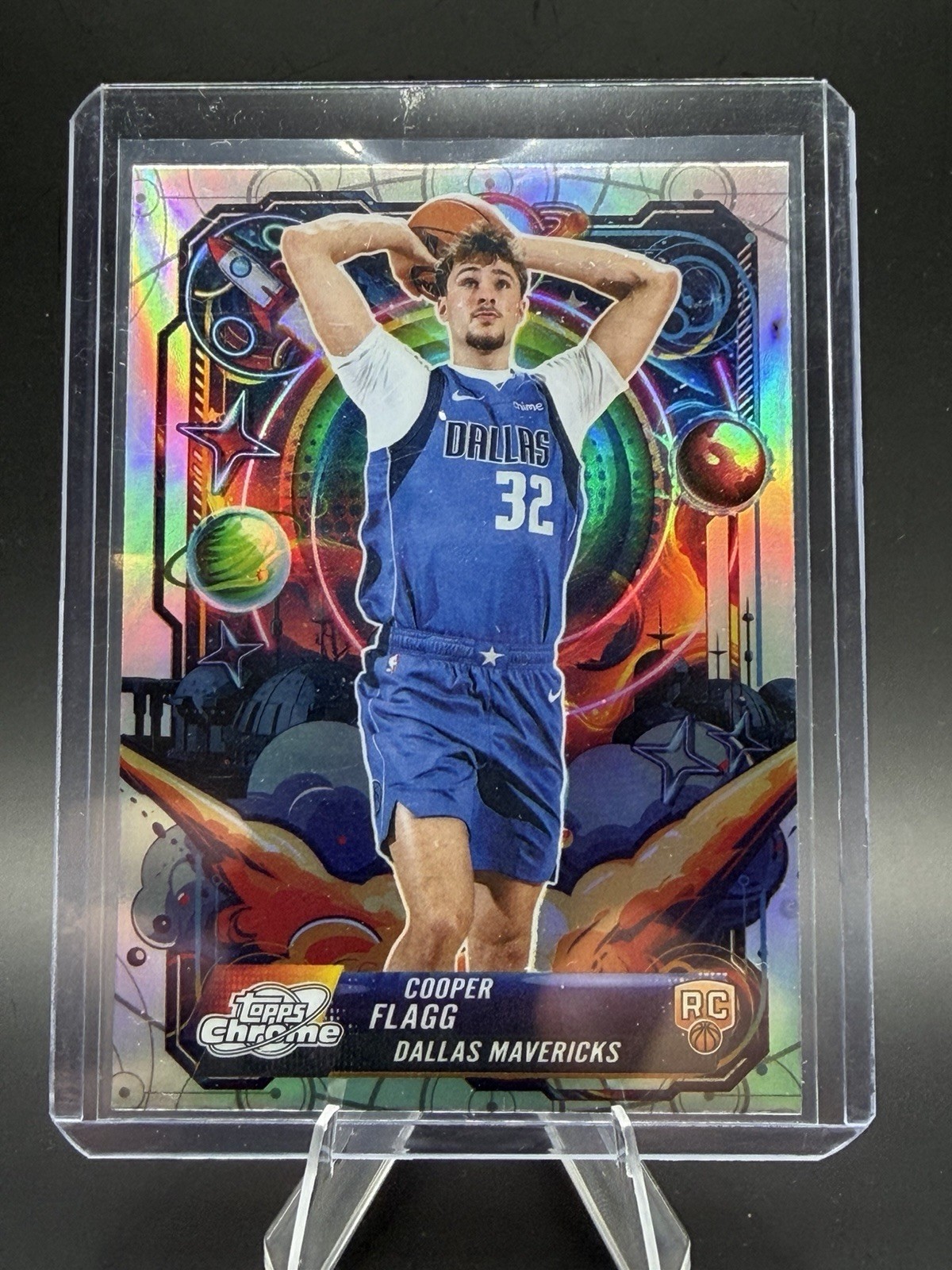 2025-26 Topps Cosmic Chrome Cooper Flagg Rookie Propulsion Refractor RC Mavs