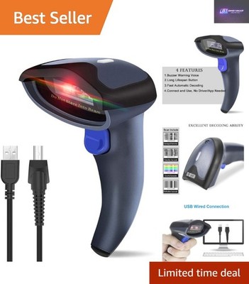 Leichter USB CCD Barcodeleser für 1D/2D Scannen auf Mac & Windows Systemen
