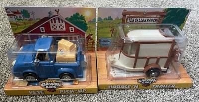 The Chevron Cars Lot of 2 Pete Pick-Up Horace 'N Trailer New In Box