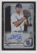 2020 Bowman Draft Chrome Picks Black Refractor 48/75 Asa Lacy #CDA-AL Auto 0c3