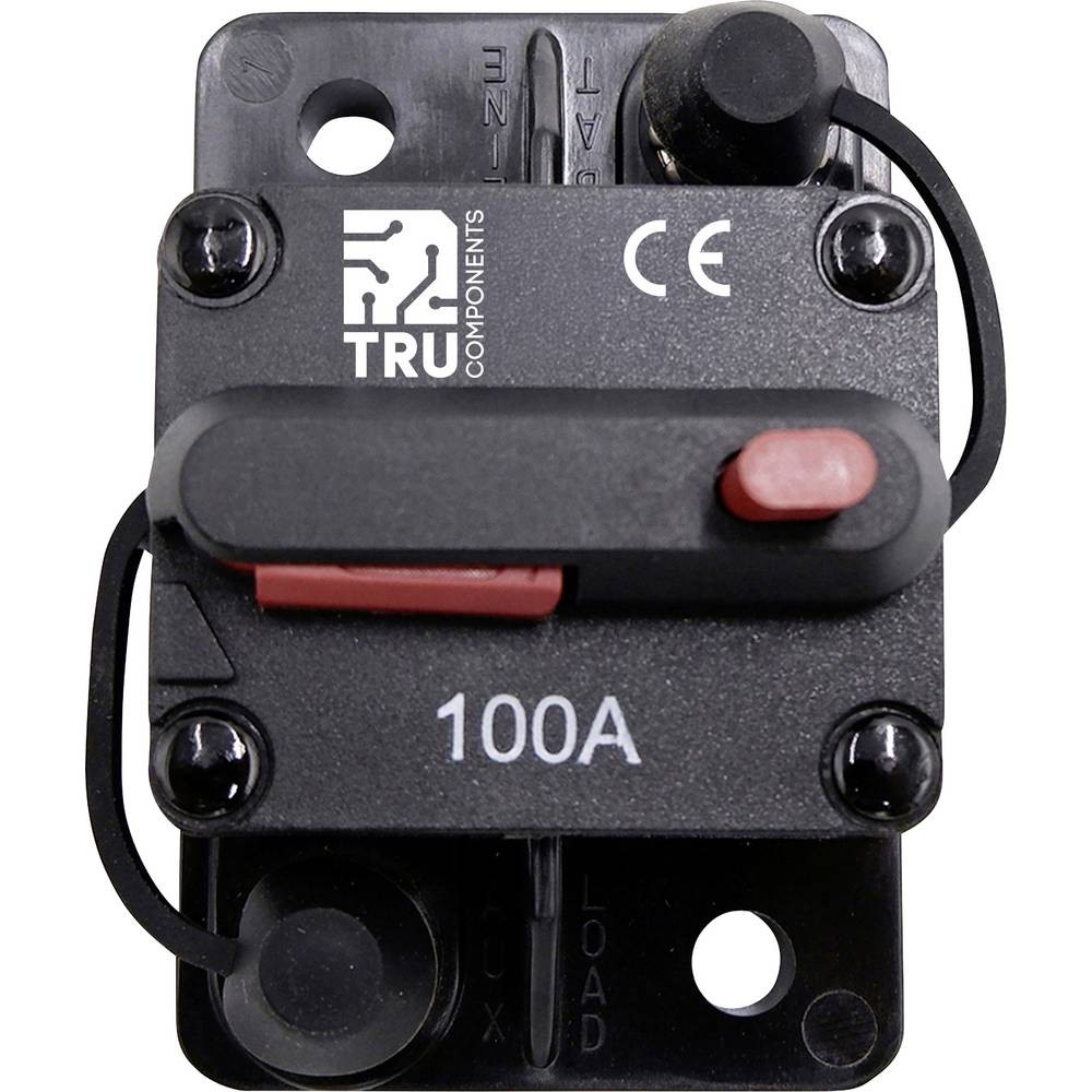 Disjoncteur 100 A TRU COMPONENTS TC-13596600 noir pour protection de circuit électrique