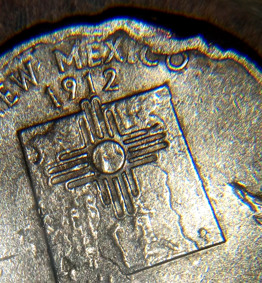 2008 D New Mexico Quarter - Error Die Break - Circulated Nice Condition - #75 - Image 3 of 4