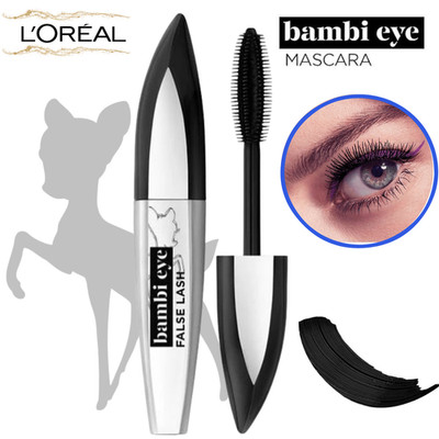 L'Oreal Bambi Eye False Lash Mascara - wischfest, Borstenbürste - extra schwarz