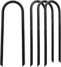 Trampoline Stakes High Wind Heavy Duty 12 Inch U Shaped Ground Anchors