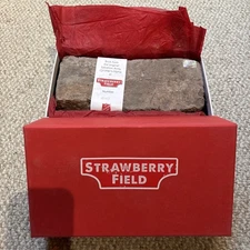 Beatles Authentic Strawberry Field John Lennon Brick Relic Certificate of Authen