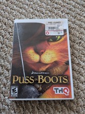 Puss in Boots (Nintendo Wii, 2011) complete in box THQ