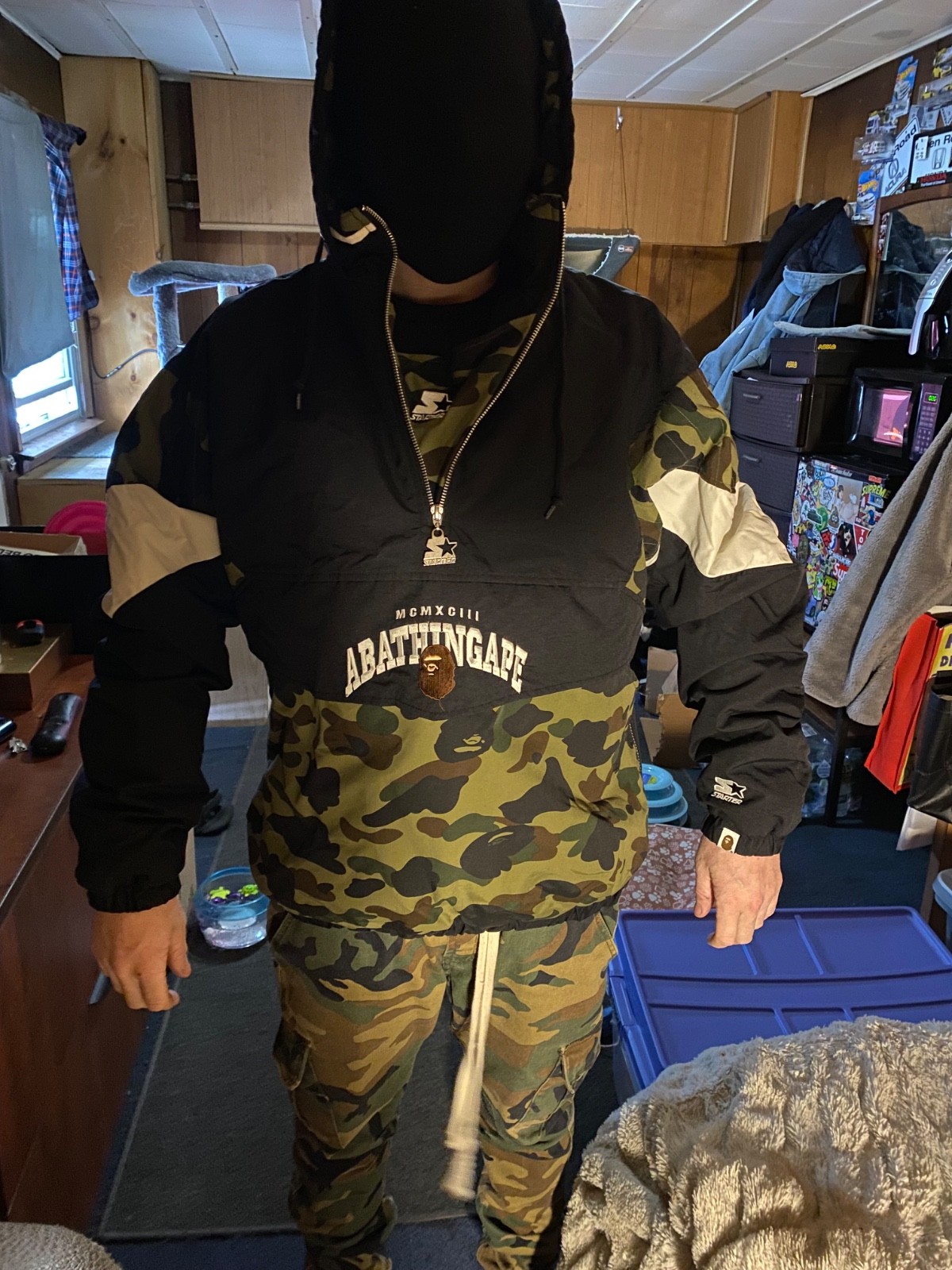 bape x starter collab.. authentic pull over jacke… - image 1