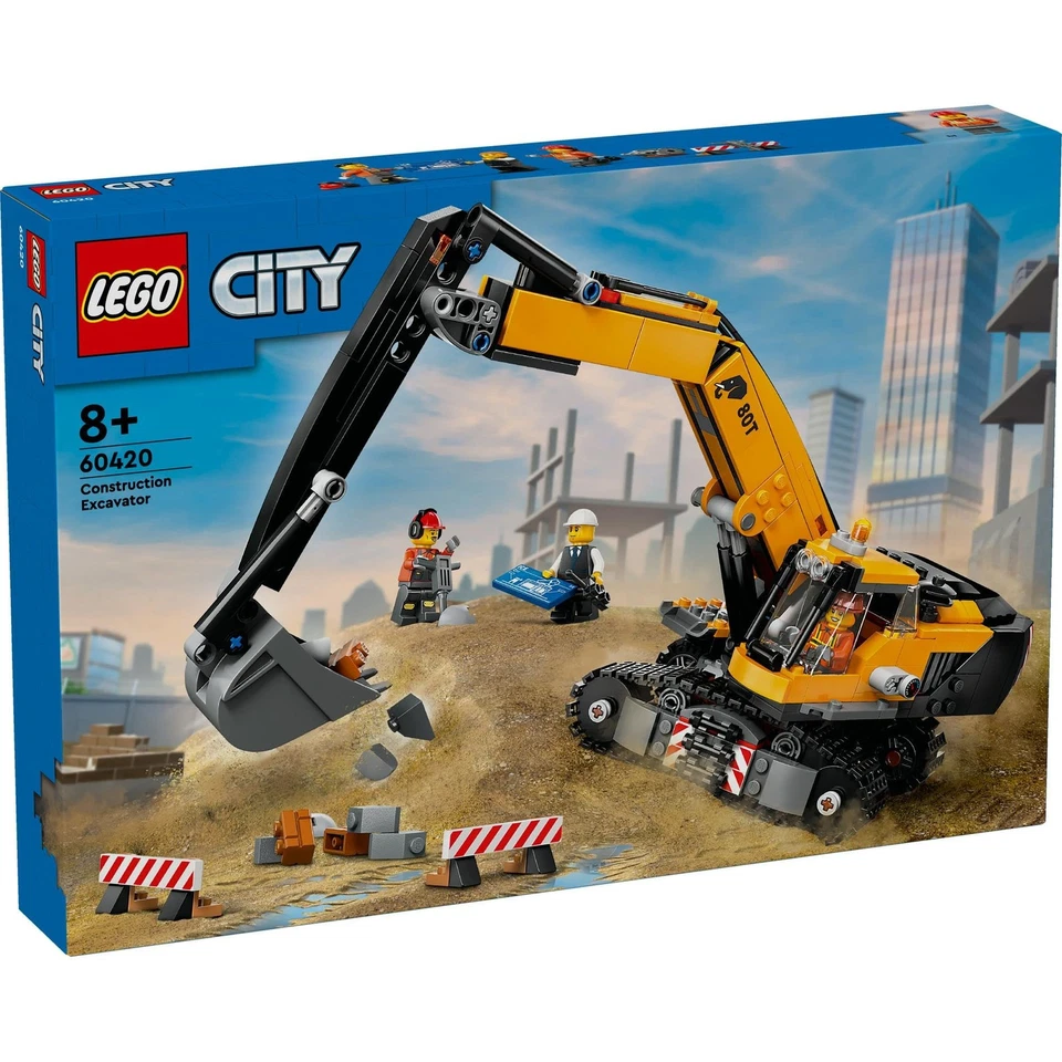 LEGO City Yellow Excavator Toy, Birthday Gift, Building Blocks, Boys and Girls - Image 2 of 4
