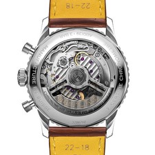 Breitling Navitimer B01 Chronograph 41 Silver Dial Brown Alligator AB0139211G1P1 4