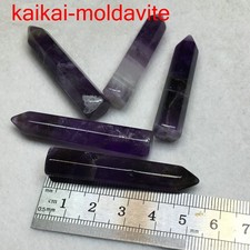 5Pcs/lot natural amethyst stone high quality healing point crystal pillar FJ064