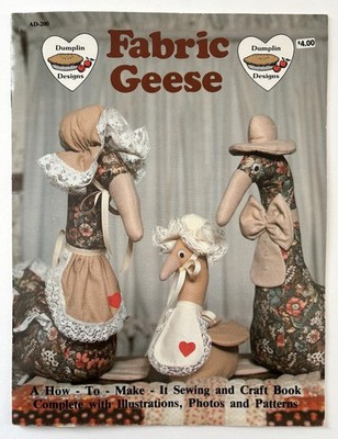 Dumplin Designs AD-200 Stoff Gänse Schnittmusterbuch 1982 sehr guter Zustand