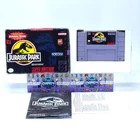 Jurassic Park SNES CIB W/ Manual + Protector - Super Nintendo