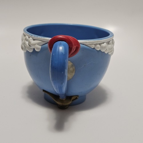 X2 ALADDIN Vintage Blue Plastic The Walt Disney Company Genie Mug Cup - Picture 3 of 8