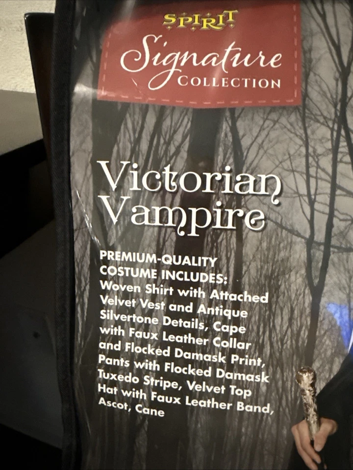 Disfraz grande Spirit Signature Collection vampiro victoriano adulto Foto 2 de 4
