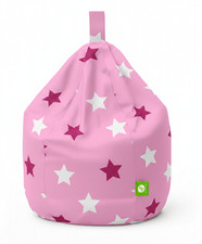 Retro Character Bean Bag Gaming Chair Kids Adult Size Comic Print Seat Filled