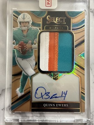 Quinn Ewers 2025 Panini Select - Bronze RPA 3 Color Patch /49
