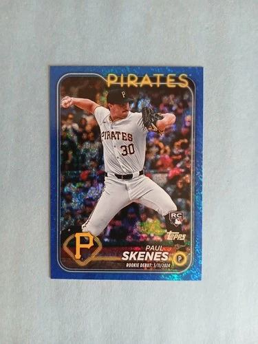 2024 Topps Update Series Blue Foil Paul Skenes rookie baseball card /999