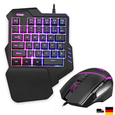 RedThunder Gaming Tastatur Maus Set RGB Beleuchtung 35 Tasten 6400