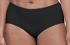WARNERS Smooth It Over Black Modern Brief Panty Womens Sz M 6 L 7 XL 8 2XL 9