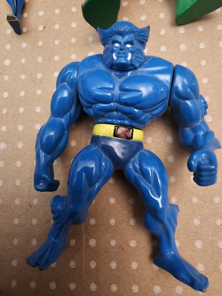 Lote de 5 bonecos X-Men Steel Mutants Toy Biz Marvel Heavy Metal Heroes Die Cast - Imagem 4 de 4