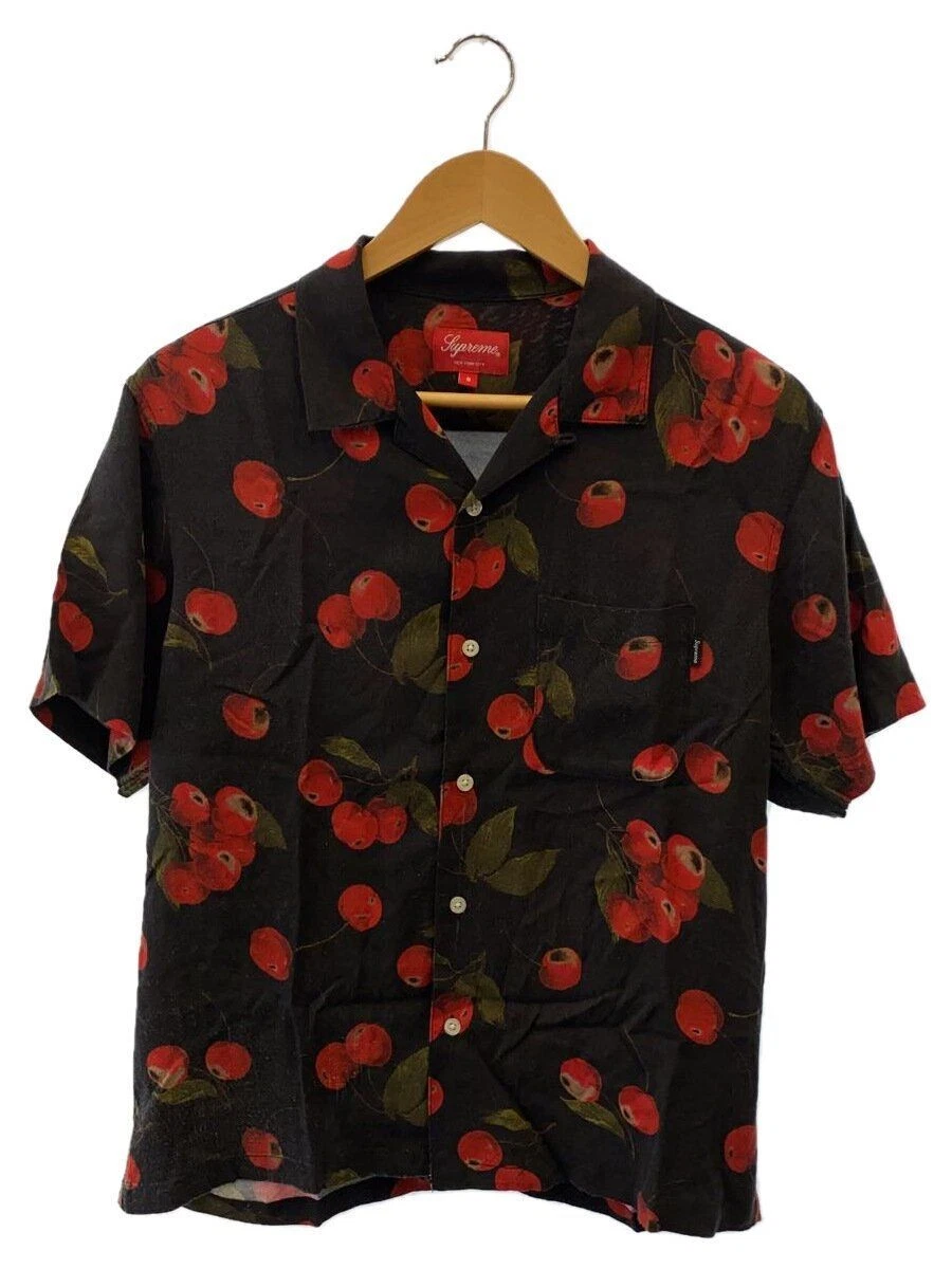 Chemise Supreme manches courtes petite rayonne noire motif complet occasion