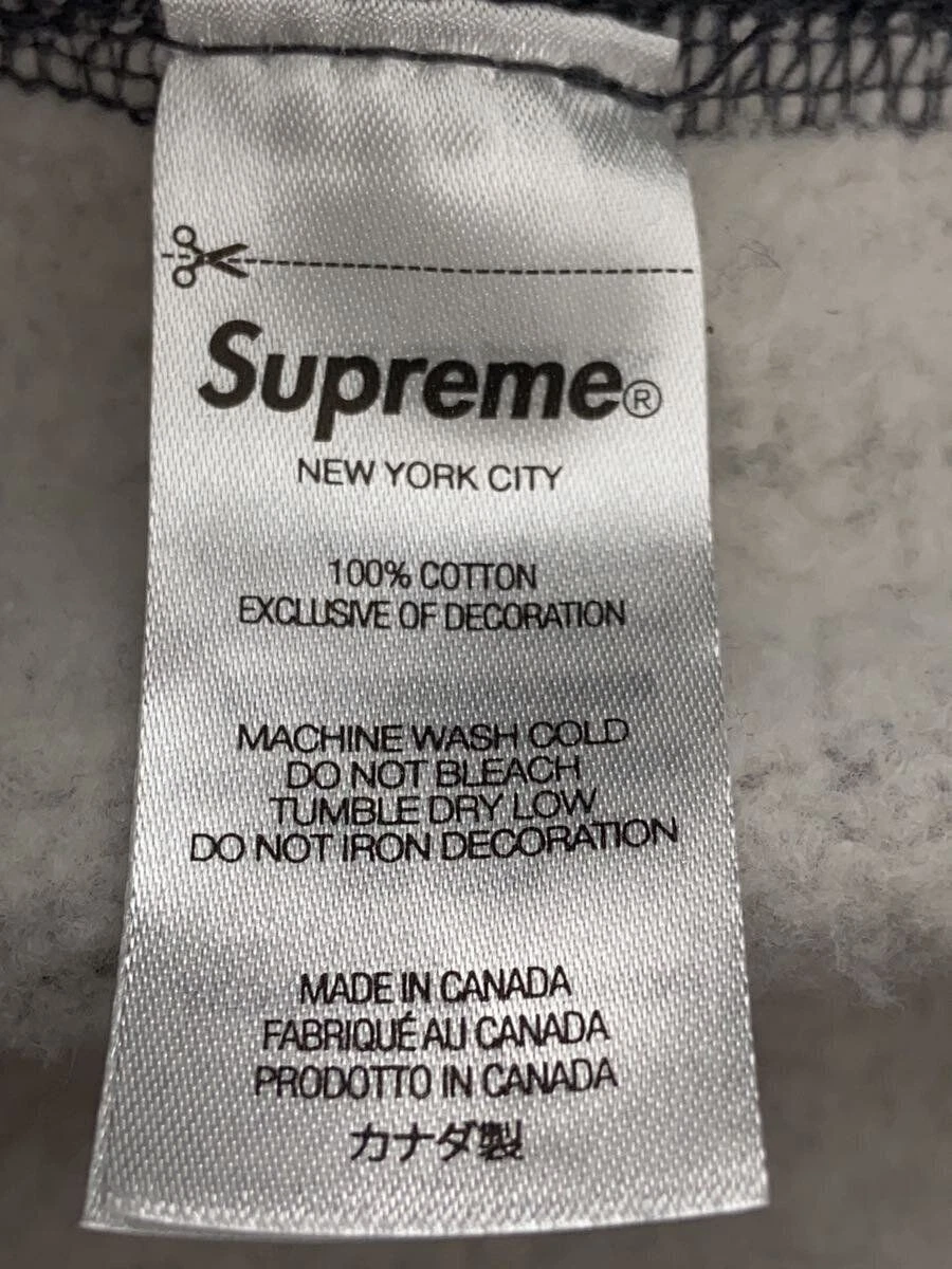 Felpa con cappuccio Supreme M cotone grigio scatola logo 2021 usata
