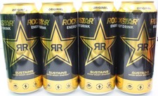 Rockstar Original Energy Drink 4-pack Black Gold 64 Oz 160 Mg Caffeine New Rockstar Original Energy Drink 4-pack Black Gold 64 Oz 160 Mg Caffeine New