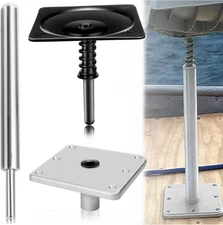 Boat Seat Pedestals and Bases, 7" x Marine Pedestal Base Plate & silvery 