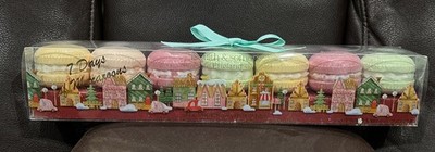 Asquith & Somerset 7 Days of Macaroons Scented Bath Fizzers Bath Bombs Gift Set