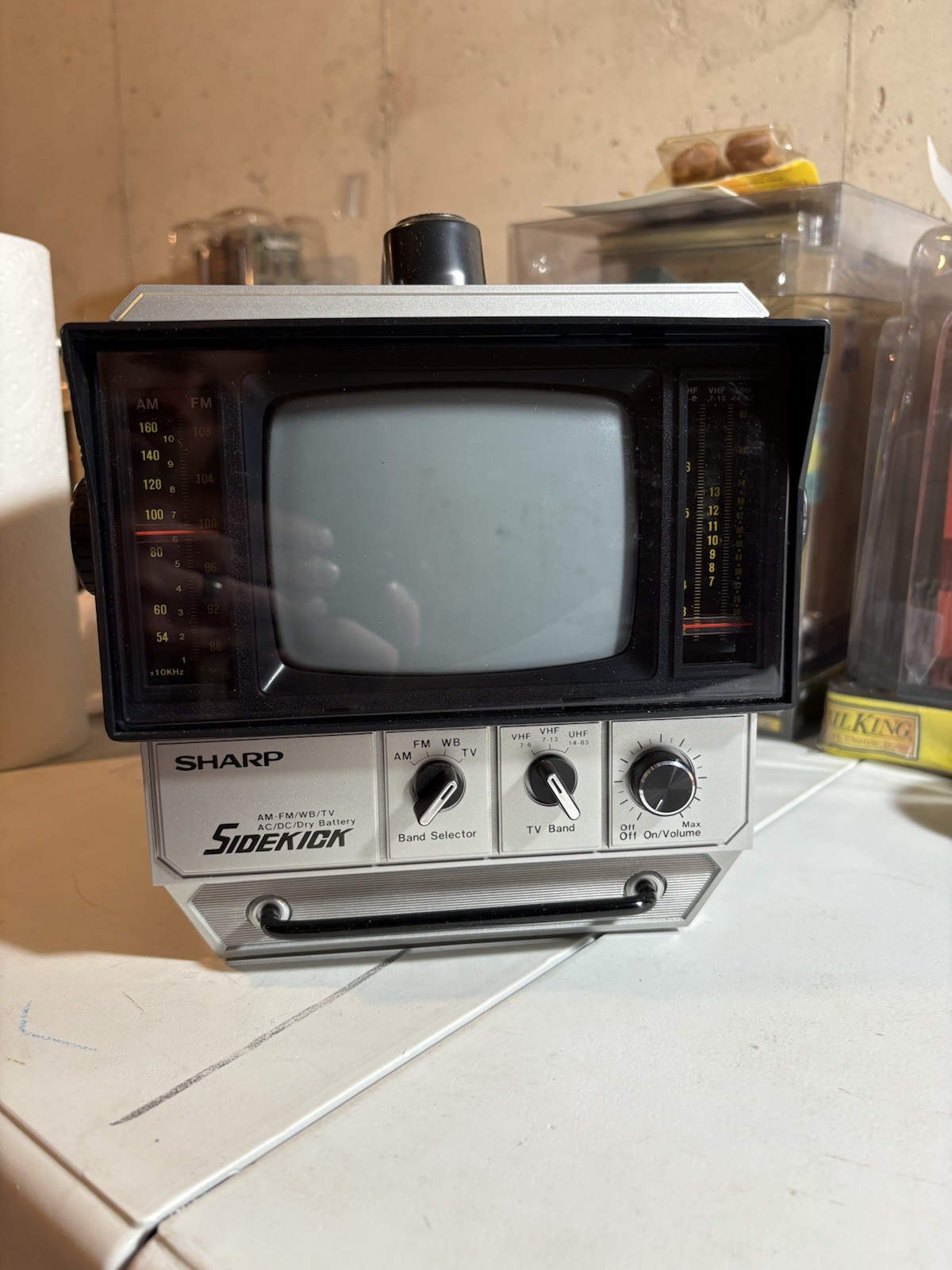 Sharp Sidekick 3S-65 AM/FM/WB/TV – 1982 Vintage NOS Complete in Box