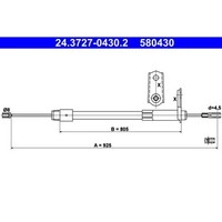 Ate Handbremsseil 925Mm Passend FüR MERCEDES-BENZ C-KLASSE CLC-KLASSE Clk |