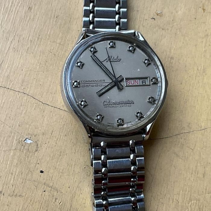 Rare MIDO Commander Datoday Automatic 2836 Chrono… - image 3